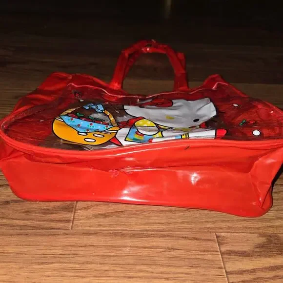 Vintage Sanrio Hello Kitty Cherries Plastic Tote Bag - 90s - Picture 2 of 9